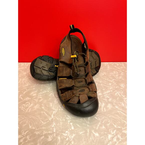 Keen Brown Leather Strappy Sandals, Men\'s Size 11/EUR 44.5 main image 5